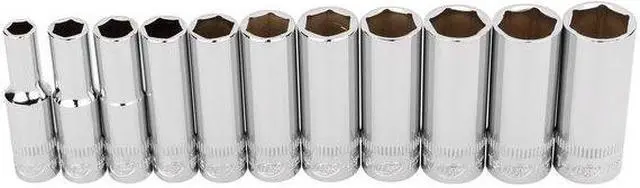 Alt view image 2 of 5 - INGERSOLL-RAND 752049X 11 Piece 3/8 Inch Drive Deep Socket Set - Metric 6-Pt