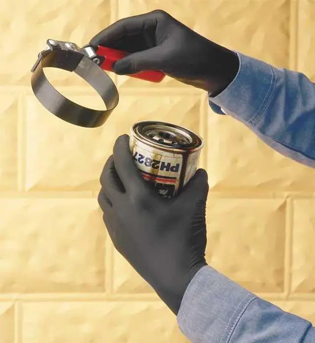 Alt view image 6 of 6 - SHOWA 7700PFTXL 7700PFT, Disposable Gloves, 4.00 to 4.99 mil Palm, Nitrile,