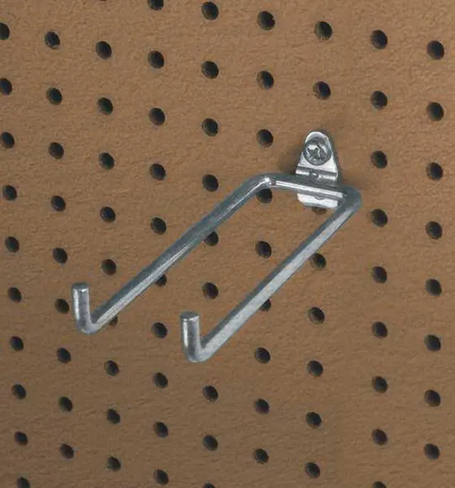 Alt view image 5 of 6 - TRITON PRODUCTS 72818 8-1/4 In. Double Rod 80 Degree Bend Steel Pegboard Hook