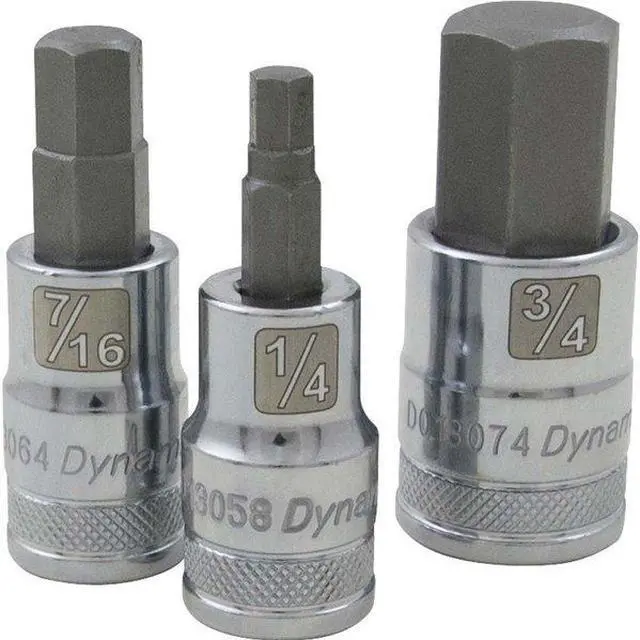 Alt view image 5 of 5 - DYNAMIC D013074 Tools 1/2" Drive SAE Hex Head, 3/4" Bit Standard Length, Chrome