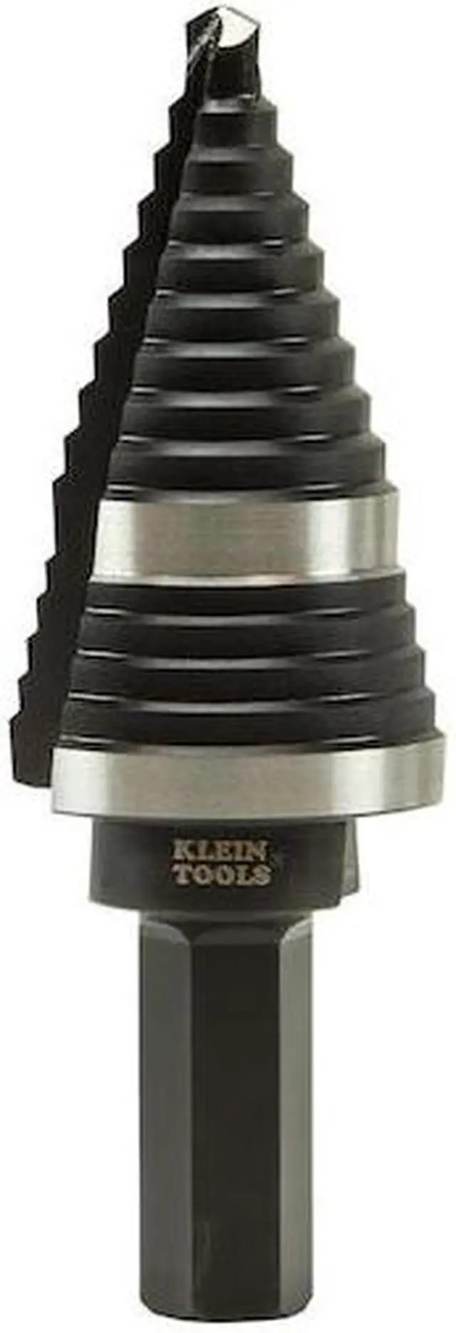 Alt view image 6 of 9 - Klein Tools KTSB11 High Speed Step Drill Bit #11 Double-Fluted 7/8 to 1-1/8-Inch