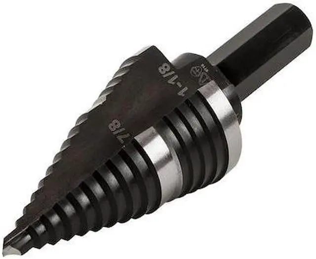 Alt view image 7 of 9 - Klein Tools KTSB11 High Speed Step Drill Bit #11 Double-Fluted 7/8 to 1-1/8-Inch