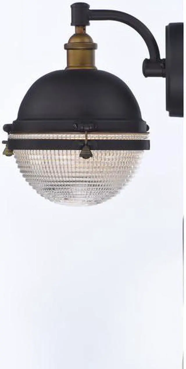 Alt view image 3 of 3 - MAXIM 10182OIAB Portside 1-Light 10" Wide Bronze / Antique Brass Outdoor Wall