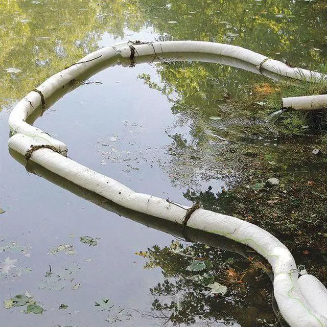 Alt view image 2 of 2 - SPILLTECH PREM510 Sorbent Boom, 30 gal, 5 in x 10 ft, Oil, White, 4 PK