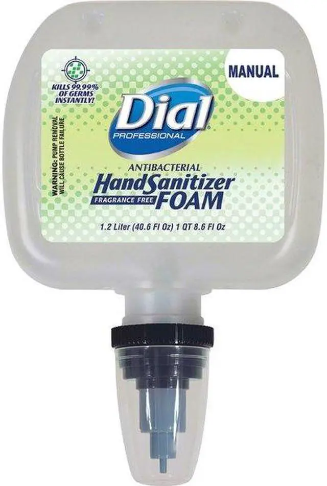 Alt view image 2 of 2 - DIAL PROFESSIONAL 1700005085 Antibacterial Foaming Hand Sanitizer, 1.2L Refill,
