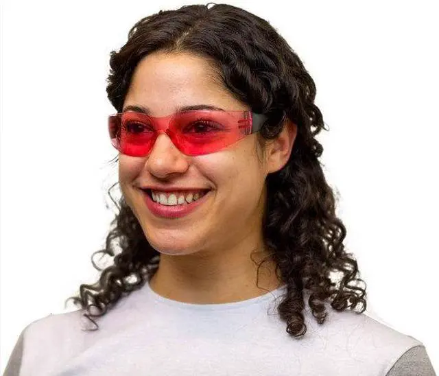 Alt view image 5 of 7 - BISON LIFE BL-KSSG1-CLBT-PGY-12 Keystone, Safety Glasses, Anti-Scratch, Pink &