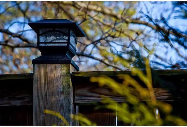 Alt view image 2 of 4 - MAXSA INNOVATIONS 41471 Mission Style Post Top / Deck Light Metal and Glass,