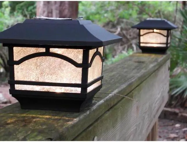 Alt view image 4 of 4 - MAXSA INNOVATIONS 41471 Mission Style Post Top / Deck Light Metal and Glass,