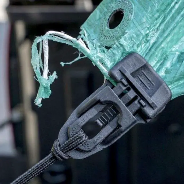 Alt view image 5 of 6 - EASYKLIP 25101 Bag Midi Clip-Black, 220Lbs Capacity, Tarp, Netting, 1/4" Thick,