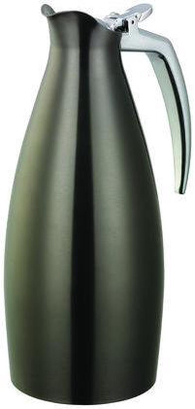 Service Ideas ALTU10BSDT Slim Carafe, 1L, Stainless Steel, Dark Tungsten