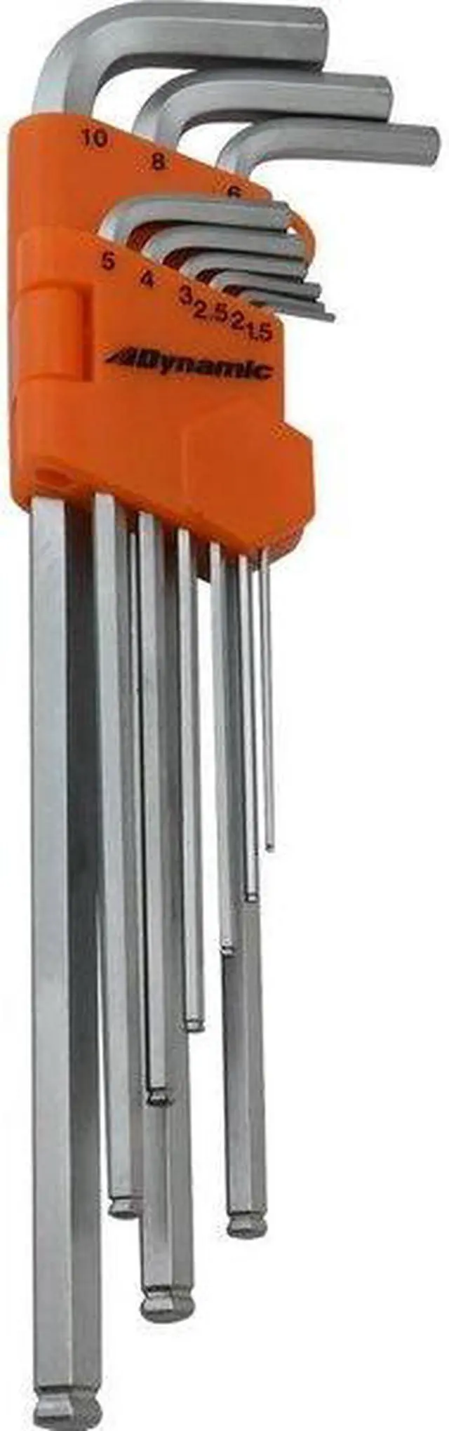 Alt view image 6 of 7 - DYNAMIC D043210 Tools 9 Piece Metric Extra Long Hex Key Set, 1.5mm - 10mm