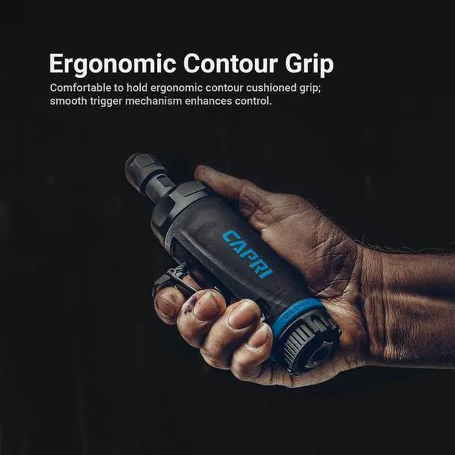 Alt view image 7 of 7 - CAPRI TOOLS CP32500 1/4 in 1 HP Air Straight Die Grinder