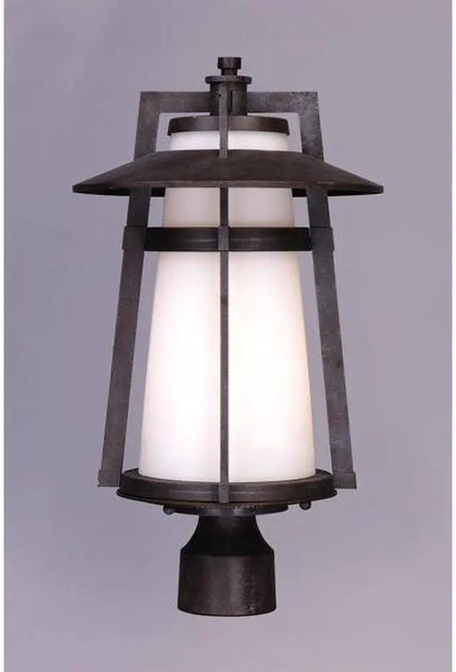 Alt view image 2 of 2 - MAXIM LIGHTING 3530SWAE Calistoga 1-Light 10.25" Wide Adobe Outdoor Pole/Post
