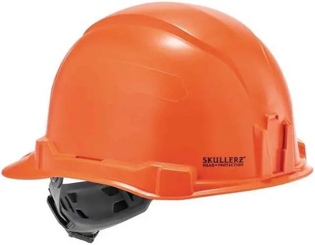 Alt view image 2 of 7 - ERGODYNE 8970 Orange Class E Hard Hat Cap Style w/ Rat