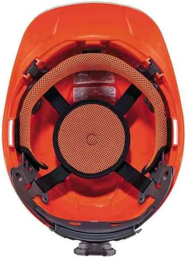 Alt view image 3 of 7 - ERGODYNE 8970 Orange Class E Hard Hat Cap Style w/ Rat