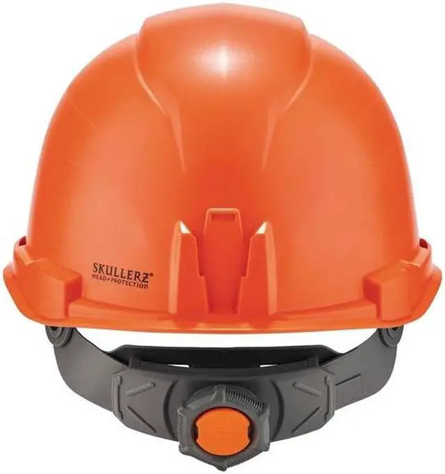 Alt view image 5 of 7 - ERGODYNE 8970 Orange Class E Hard Hat Cap Style w/ Rat