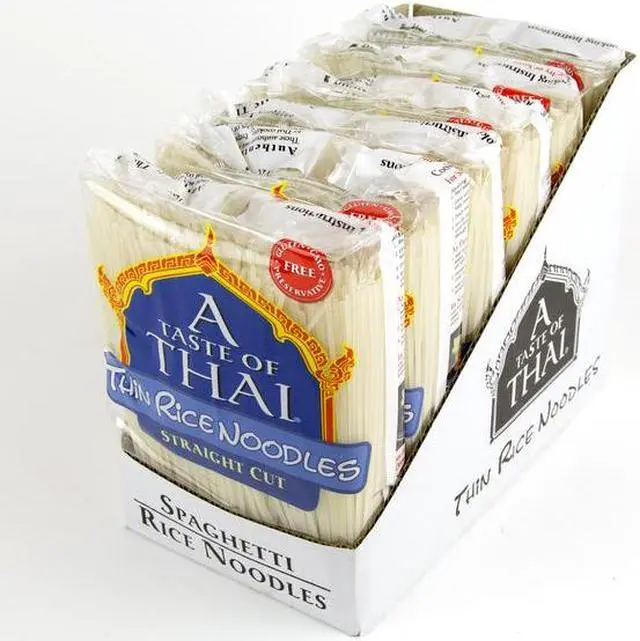 Alt view image 3 of 3 - A TASTE OF THAI 8081 Thin Rice Noodles, PK6