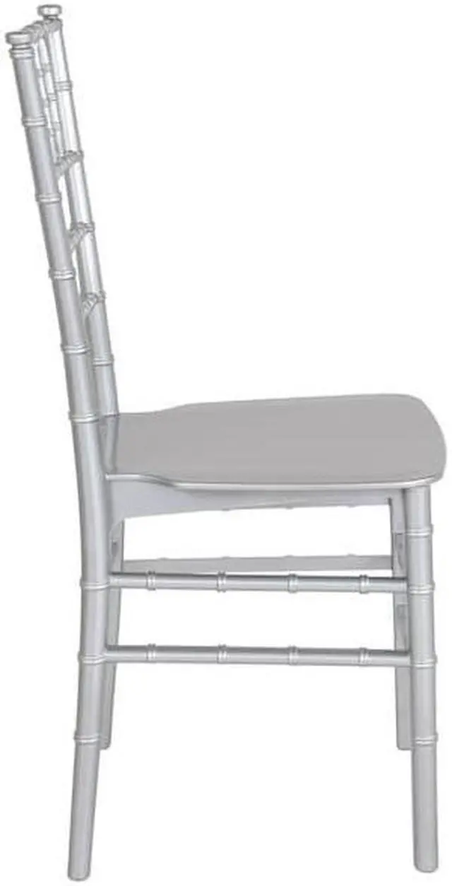 Alt view image 13 of 14 - Flash Furniture HERCULES Series Resin Chiavari Chair Gold 2 Pack (2LEGOLDM) 2LESILVERM