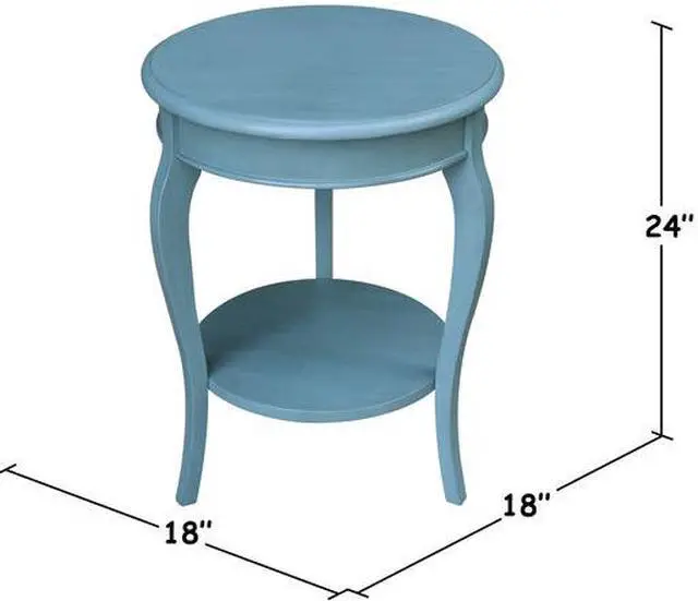 Alt view image 7 of 7 - INTERNATIONAL CONCEPTS OT32-18R-18 Round Cambria  End Table, 18 W, 18 L, 24 in