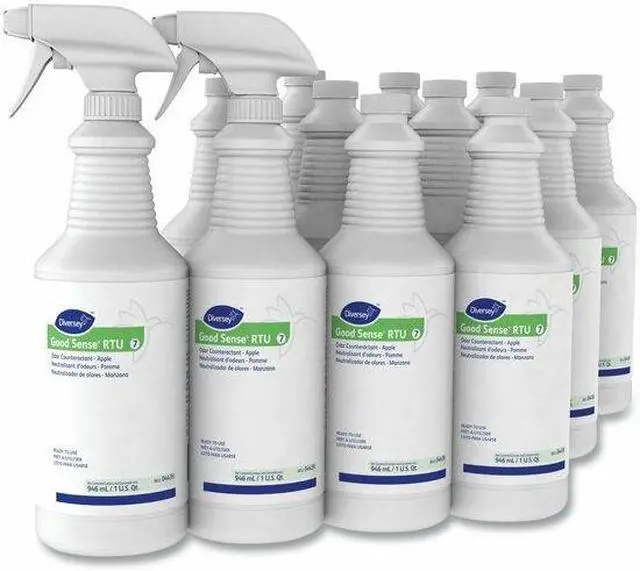 Alt view image 5 of 6 - DIVERSEY 4439 Good Sense RTU Liquid Odor Counteractant, Apple Scent, 32 oz, PK12