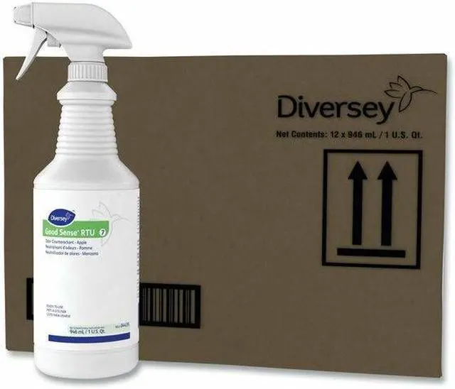 Alt view image 6 of 6 - DIVERSEY 4439 Good Sense RTU Liquid Odor Counteractant, Apple Scent, 32 oz, PK12