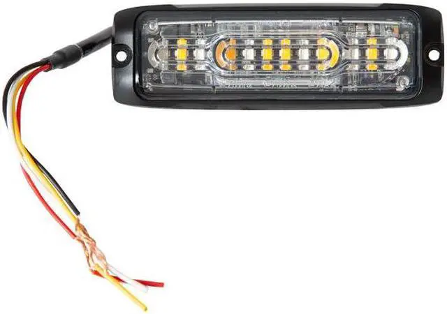 Alt view image 3 of 3 - BUYERS PRODUCTS 8890310 Ultra Thin Wide Angle 5 Inch Amber/Green LED Strobe