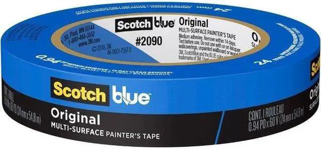 Alt view image 18 of 18 - ScotchBlue Painter's Masking Tape Blue 3" Core 1" x 60yds. 444118