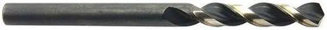 Main image of WESTWARD 38MX14 15/32" HSS Black/Gold 130 Deg. Jobber Length Drill Bit