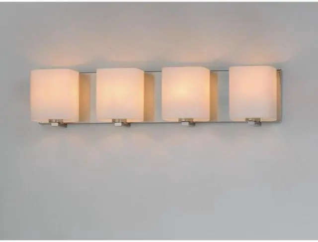 Alt view image 2 of 3 - MAXIM 11254SWSN Wrap 4-Light 26.25" Wide Satin Nickel Vanity Light