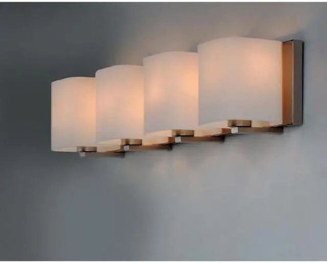 Alt view image 3 of 3 - MAXIM 11254SWSN Wrap 4-Light 26.25" Wide Satin Nickel Vanity Light