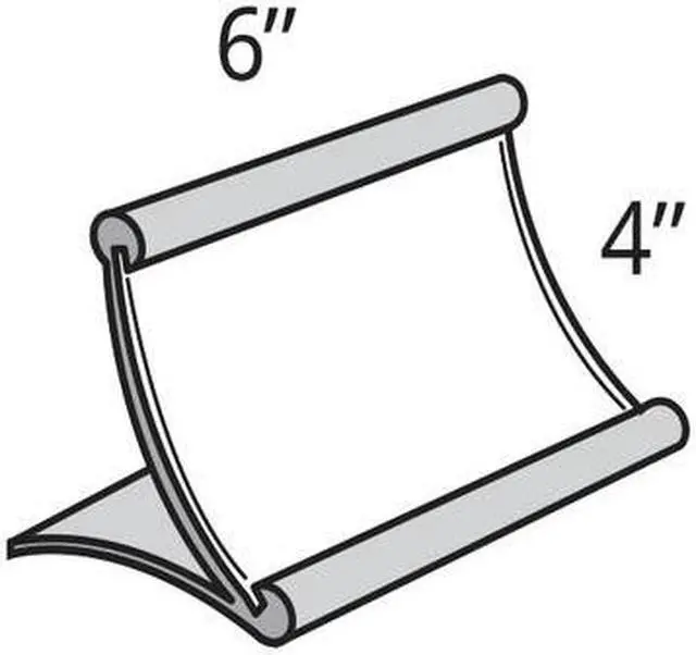 Alt view image 2 of 3 - AZAR DISPLAYS 300883 6"W x 4"H Curved Metal Frame