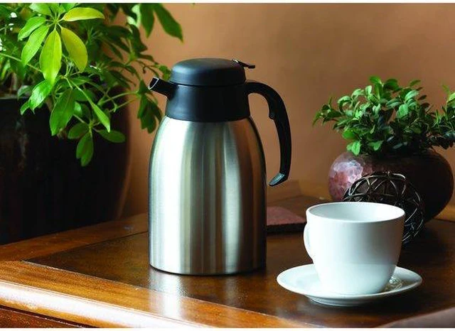 Alt view image 2 of 2 - SERVICE IDEAS FVPC15 SteelVac Carafe, Vacuum Insulated, 1.5 Liter, Brushed