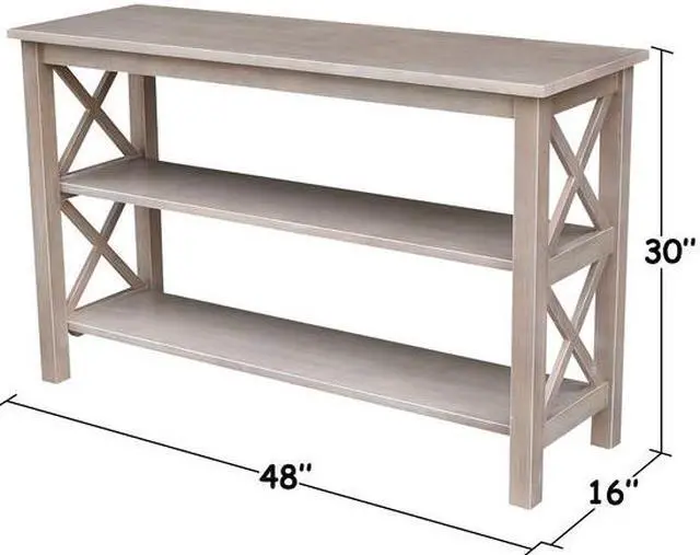 Alt view image 6 of 6 - INTERNATIONAL CONCEPTS OT09-70S Rectangle Hampton Console Table, 48 W, 16 L, 30