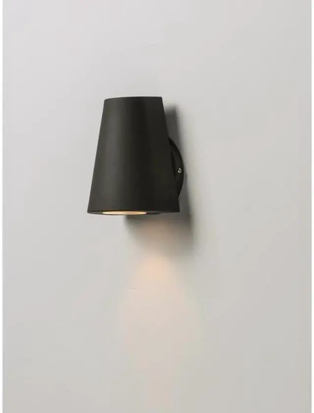 Alt view image 3 of 4 - MAXIM 86199BK Mini 1-Light 5" Wide Black Outdoor Wall Sconce