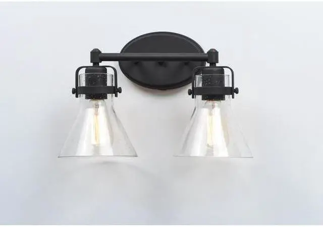 Alt view image 3 of 3 - MAXIM 26112CDOI Seafarer 2-Light 15" Wide Oil Rubbed Bronze Vanity Light