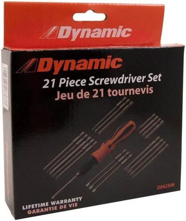 Alt view image 4 of 6 - DYNAMIC D062506 Tools 21 Piece Screwdriver Set W/ Removable Bits, Comfort Grip