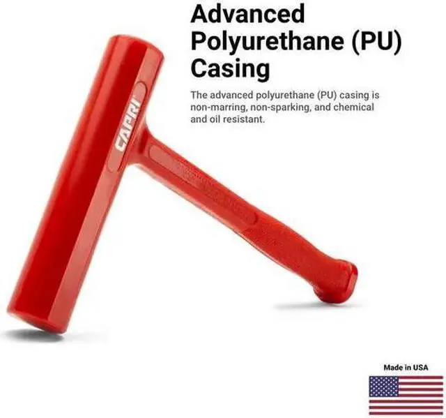 Alt view image 4 of 5 - CAPRI TOOLS CPDBS22 22 oz. Slim Dead Blow Hammer