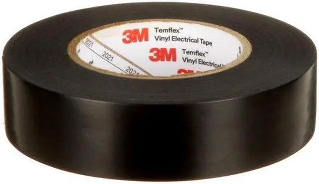 Alt view image 6 of 12 - 3M Temflex Vinyl Electrical Tape 165 Multi-purpose 3/4" X 60FT Black 10 Rolls