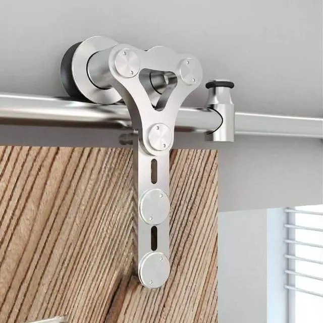 Alt view image 2 of 4 - DESIGNER COLLECTION NT.1400.06WG.SS Stainless Steel 78" Dual Wheel Strap