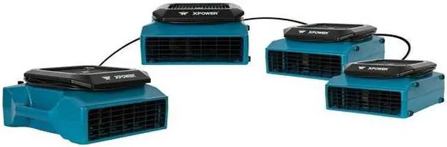 Alt view image 2 of 5 - XPOWER XL-730A Low Profile Air Mover W/ GFCI Power Outlets for Daisy Chain