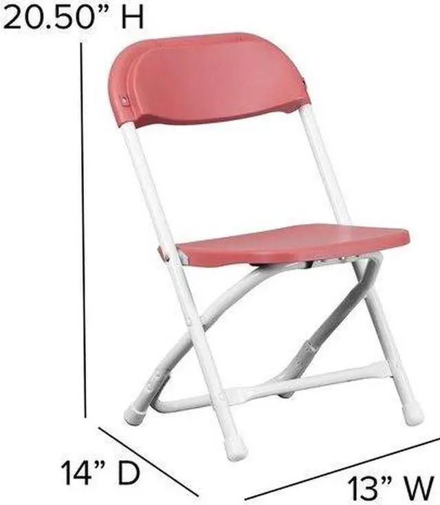 Alt view image 3 of 7 - FLASH FURNITURE 10-Y-KID-BY-GG Kids Burgundy Plastic Folding Chair,PK10