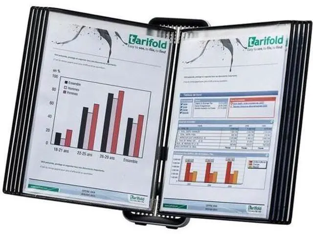 Alt view image 3 of 7 - Tarifold V714527 VEO Wall Reference System - 10 Panels with Black Borders - Black Base