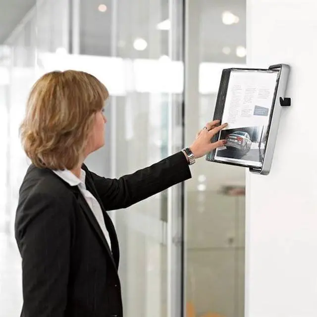 Alt view image 4 of 7 - Tarifold V714527 VEO Wall Reference System - 10 Panels with Black Borders - Black Base