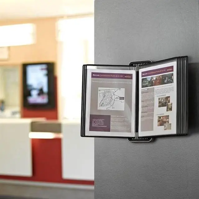 Alt view image 7 of 7 - Tarifold V714527 VEO Wall Reference System - 10 Panels with Black Borders - Black Base