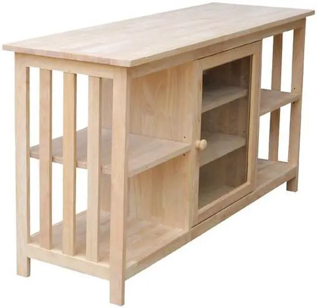 Alt view image 5 of 7 - INTERNATIONAL CONCEPTS TV-58 Mission EnteRTAinment Stand, Unfinished