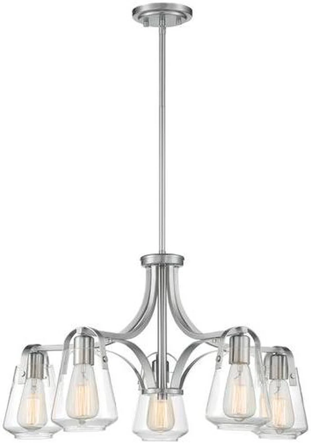 Alt view image 3 of 4 - NUVO 60/7115 Fixture, Chandelier, 5-Lght, Incandescent, 60W, 120V, A19, Medium