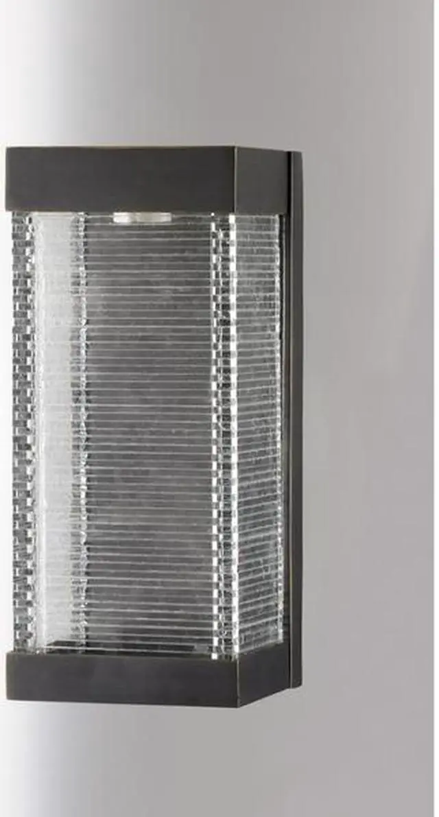 Alt view image 2 of 3 - MAXIM 55224CLBZ Stackhouse VX 1-Light 6" Wide Bronze Outdoor Wall Sconce