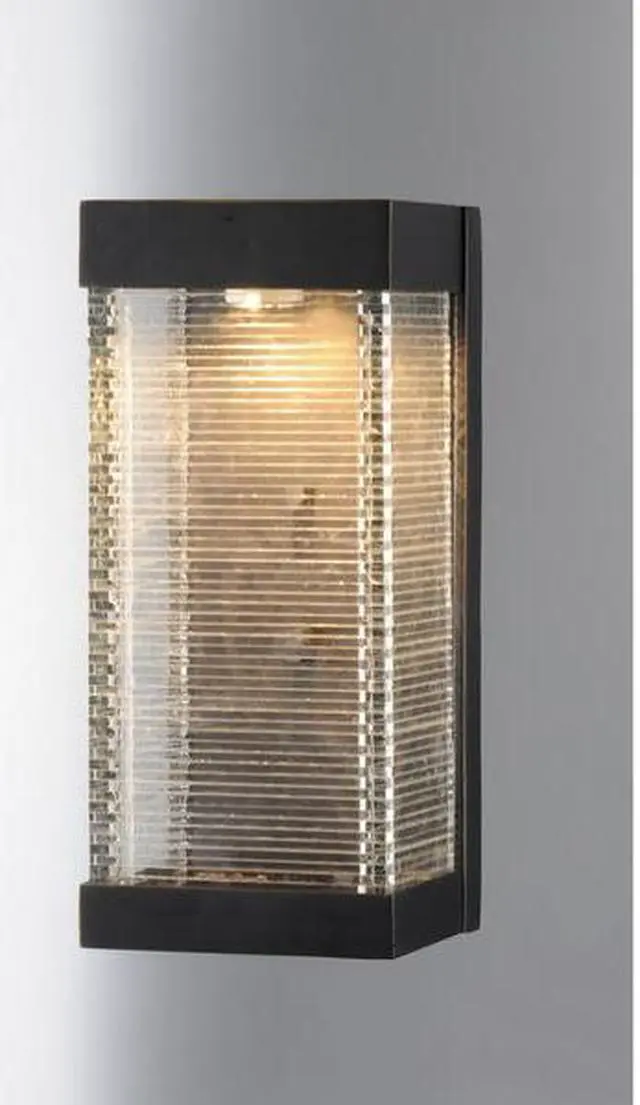 Alt view image 3 of 3 - MAXIM 55224CLBZ Stackhouse VX 1-Light 6" Wide Bronze Outdoor Wall Sconce