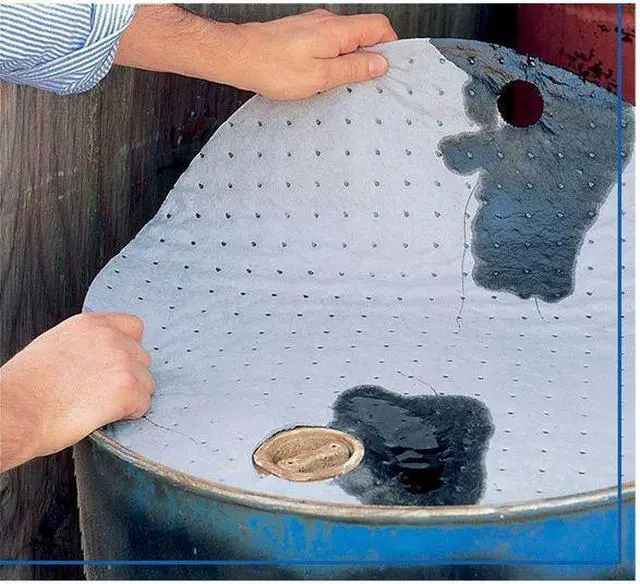 Alt view image 2 of 4 - BRADY DTA25 Sorbent Pad, 6 gal, 22 in Dia., Universal, Gray, 25 PK