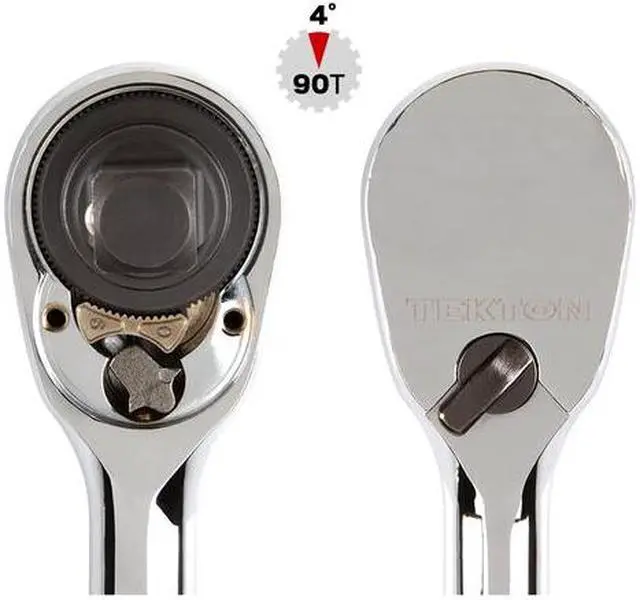 Alt view image 2 of 7 - TEKTON SRH91006 1/4, 3/8 Inch Drive Stubby Ratchet Set, 2-Piece (3, 4-1/2 in.)